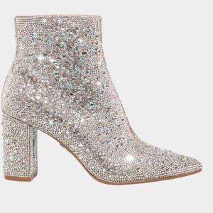 Betsey Johnson Boots Cady Rhinestones New in Box Free Shipping